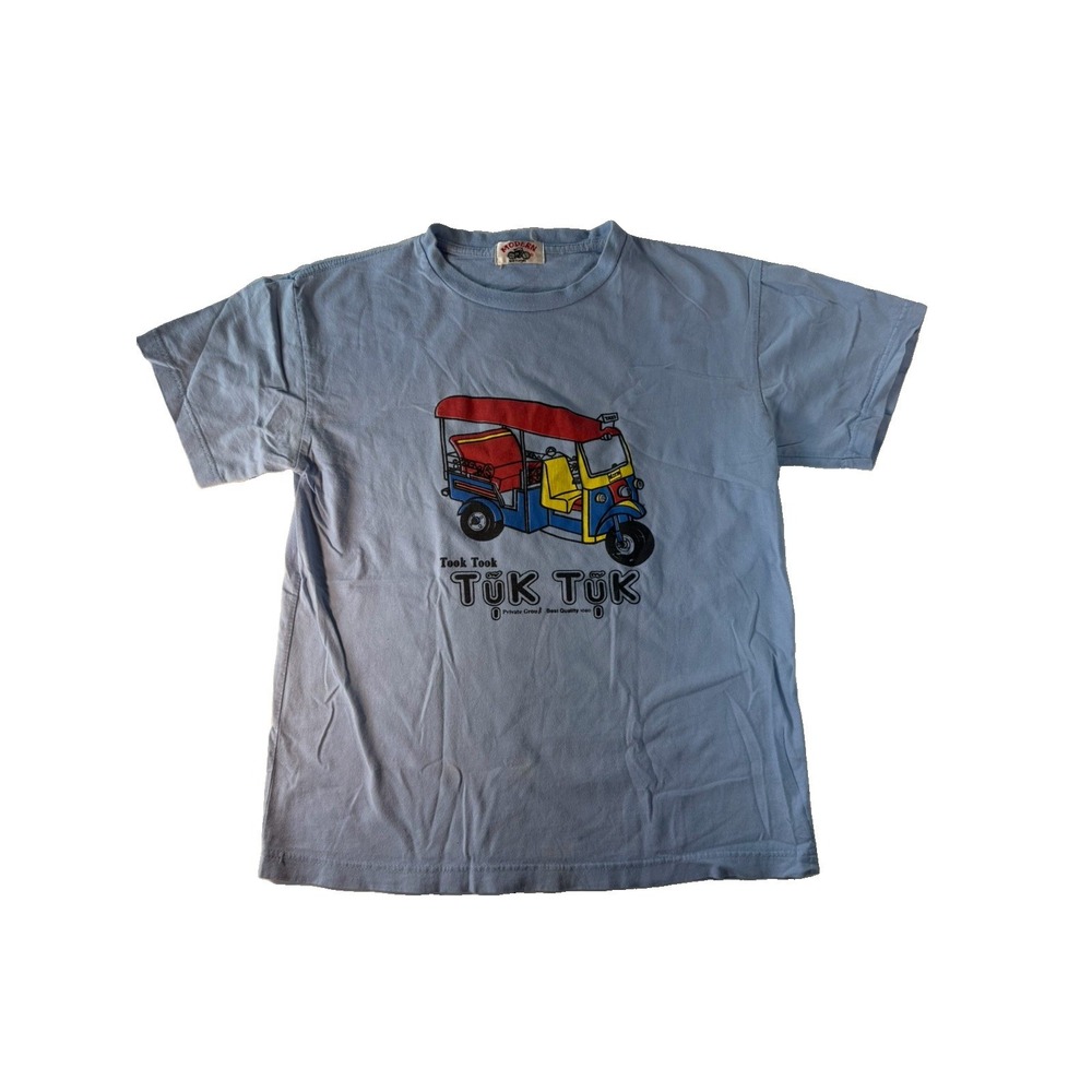 Vintage Modern Design Thailand Tuk Tuk Graphic Souvenir T Shirt Women's M
